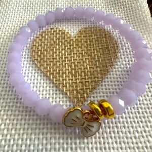Gorgeous lavender memory wire bracelets for girls, teens and for moms too!